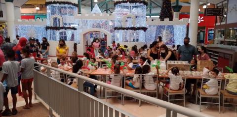 Crianças têm dia de diversão no Tivoli Shopping